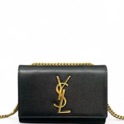 Yves Saint Laurent Mini Kate Grained Calfskin Black