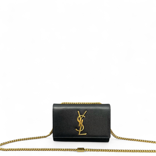 Yves Saint Laurent Mini Kate Grained Calfskin Black