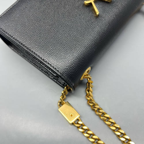 Yves Saint Laurent Mini Kate Grained Calfskin Black