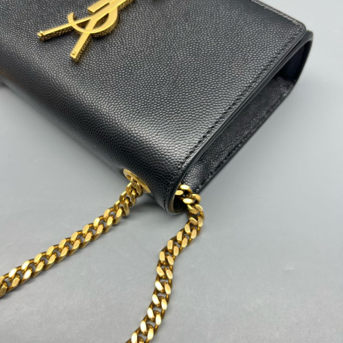 Yves Saint Laurent Mini Kate Grained Calfskin Black