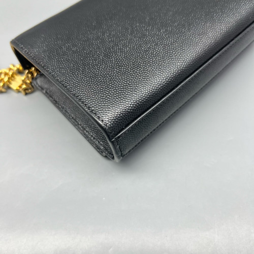 Yves Saint Laurent Mini Kate Grained Calfskin Black