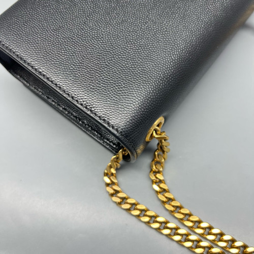 Yves Saint Laurent Mini Kate Grained Calfskin Black