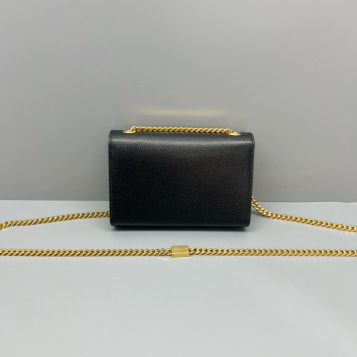 Yves Saint Laurent Mini Kate Grained Calfskin Black