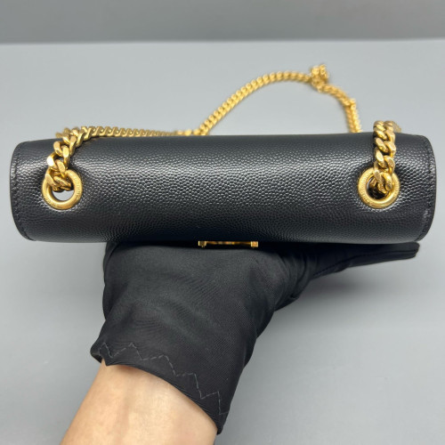 Yves Saint Laurent Mini Kate Grained Calfskin Black