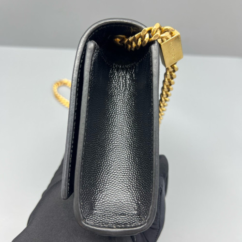 Yves Saint Laurent Mini Kate Grained Calfskin Black