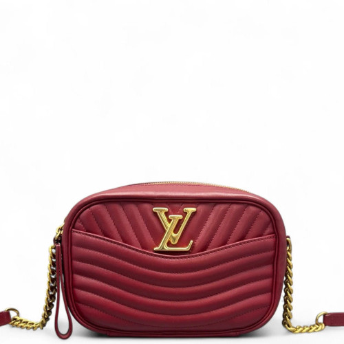 Louis Vuitton New Wave Camera Bag Calfskin Red