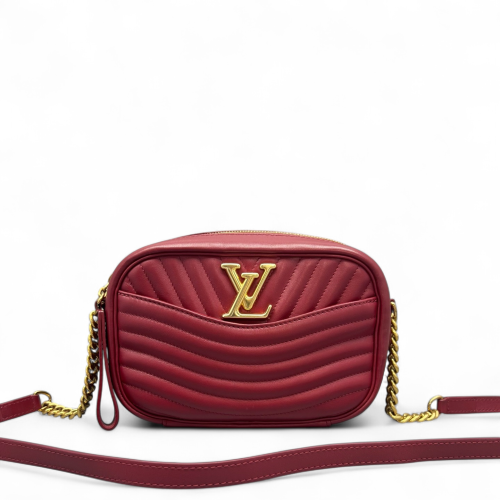 Louis Vuitton New Wave Camera Bag Calfskin Red