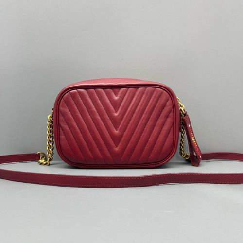 Louis Vuitton New Wave Camera Bag Calfskin Red