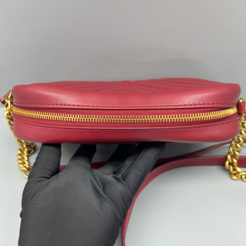 Louis Vuitton New Wave Camera Bag Calfskin Red