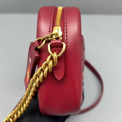 Louis Vuitton New Wave Camera Bag Calfskin Red