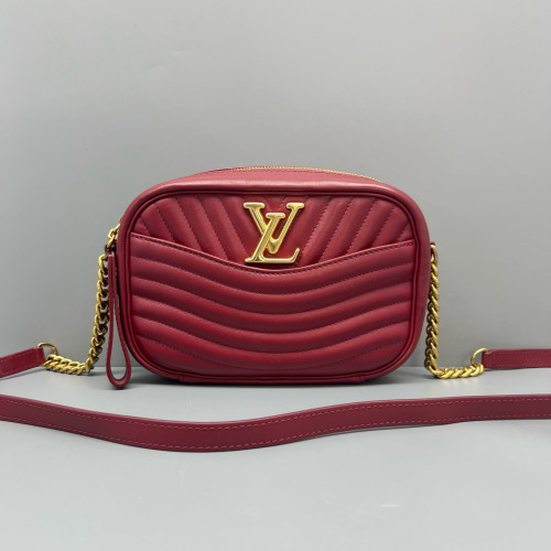 Louis Vuitton New Wave Camera Bag Calfskin Red