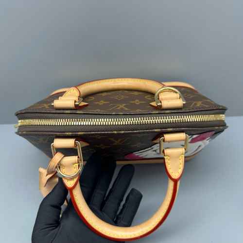 Louis Vuitton Alma BB Monogram Brown White Pink