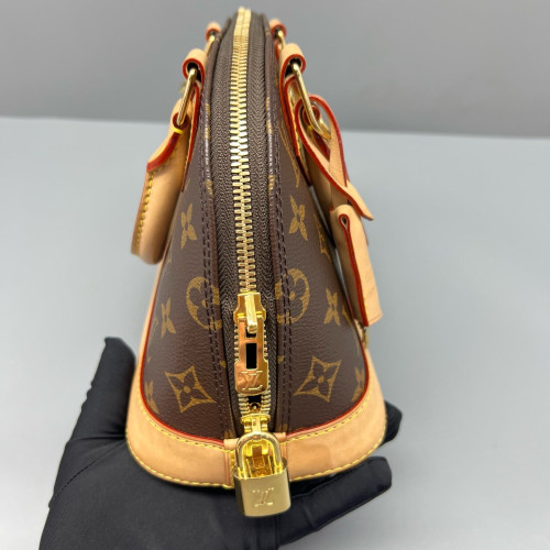Louis Vuitton Alma BB Monogram Brown White Pink