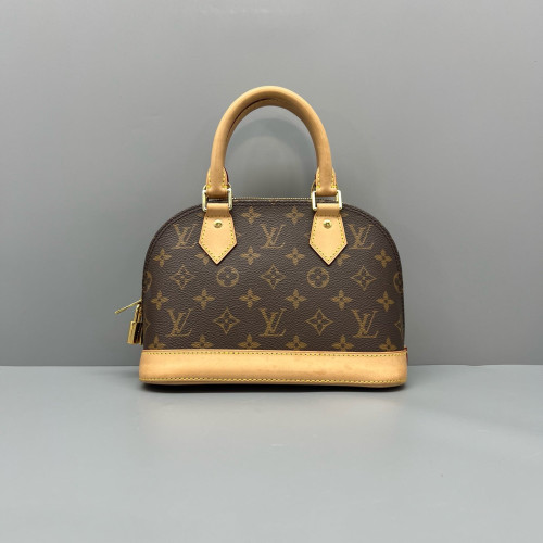 Louis Vuitton Alma BB Monogram Brown White Pink