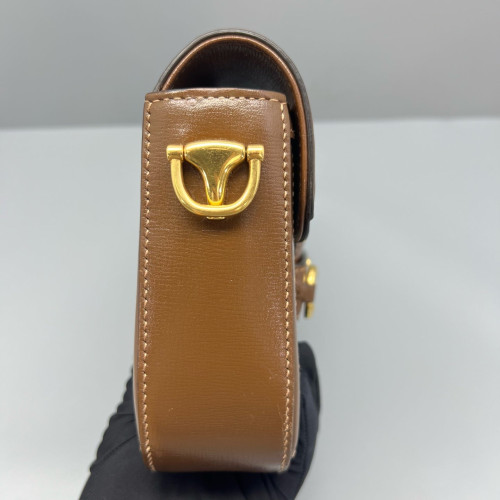 Gucci Mini Horsebit 1955 GG Supreme Monogram Tan Beige