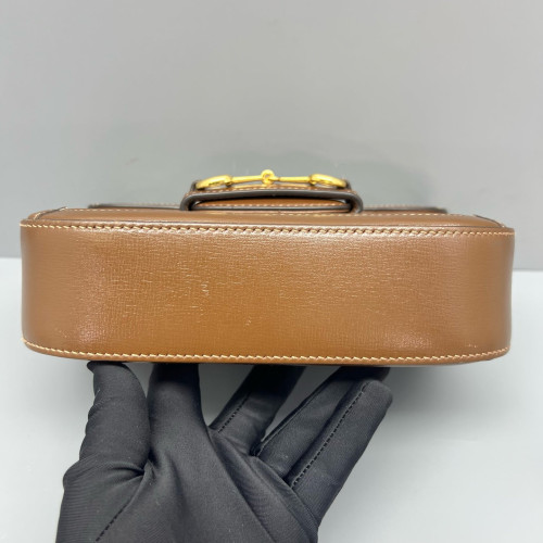 Gucci Mini Horsebit 1955 GG Supreme Monogram Tan Beige