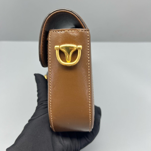 Gucci Mini Horsebit 1955 GG Supreme Monogram Tan Beige