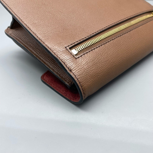 Burberry Small Macken Crossbody Bag Calfskin House Check Brown Beige Black