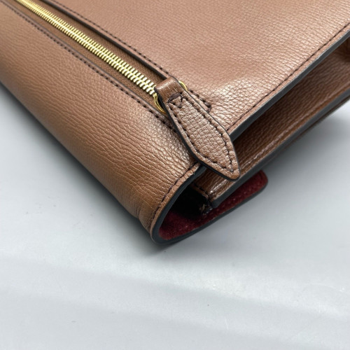 Burberry Small Macken Crossbody Bag Calfskin House Check Brown Beige Black