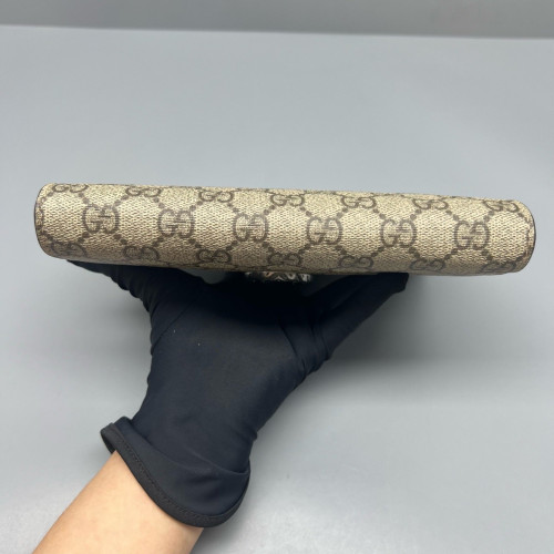 Gucci Mini Dionysus Chain Wallet GG Monogram Beige Brown Gucci Mini Dionysus Chain Wallet GG Monogram Beige Brown