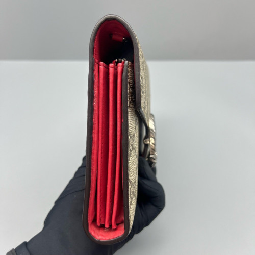 Gucci Mini Dionysus Chain Wallet GG Monogram Beige Brown Gucci Mini Dionysus Chain Wallet GG Monogram Beige Brown