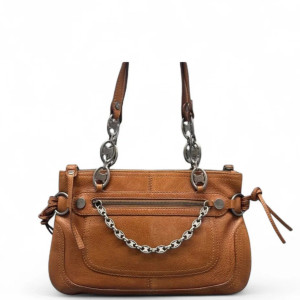 Celine Handbag Calfskin Brown