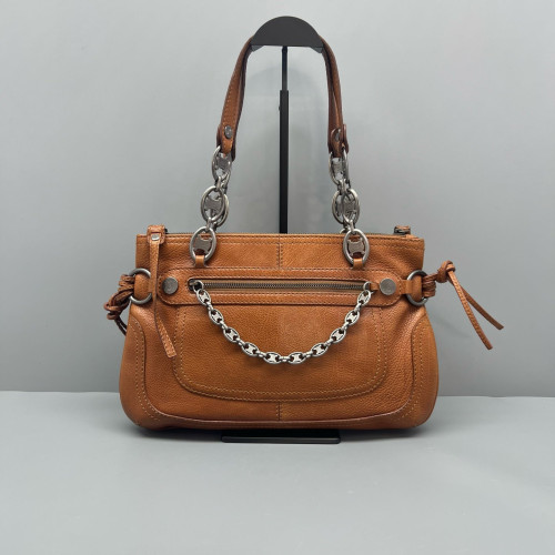 Celine Handbag Calfskin Brown