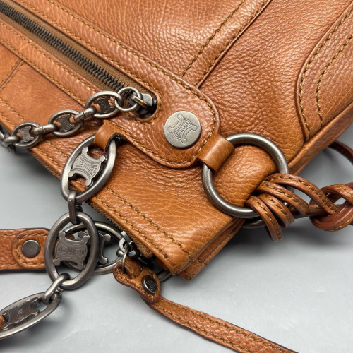 Celine Handbag Calfskin Brown