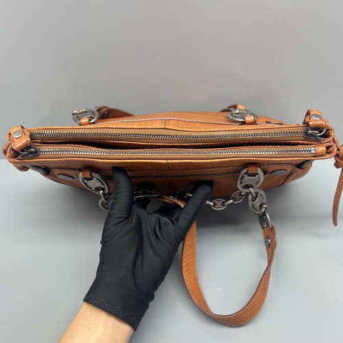 Celine Handbag Calfskin Brown