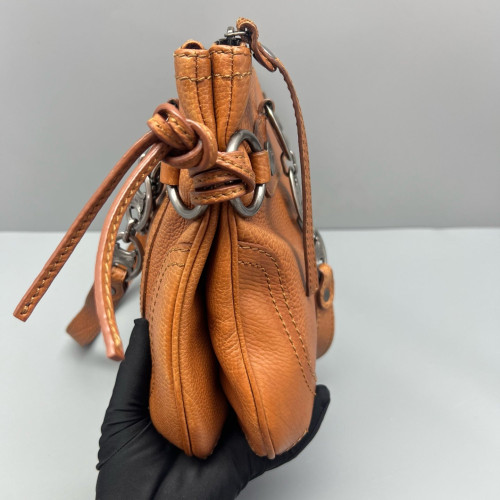 Celine Handbag Calfskin Brown