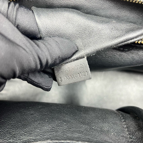 Celine Medium Luggage Phantom Canvas Calfskin Black White Grey