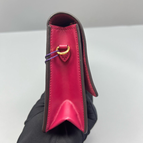 Louis Vuitton Flore Chain Wallet Monogram Brown Burgundy