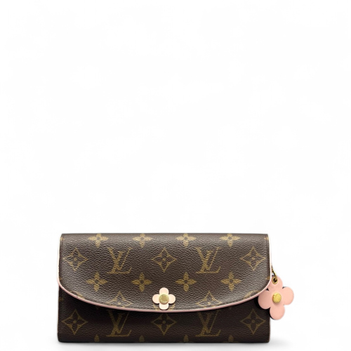 Louis Vuitton Emilie Wallet Monogram Brown Pink
