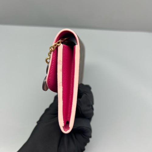 Louis Vuitton Emilie Wallet Monogram Brown Pink