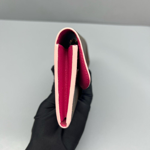 Louis Vuitton Emilie Wallet Monogram Brown Pink