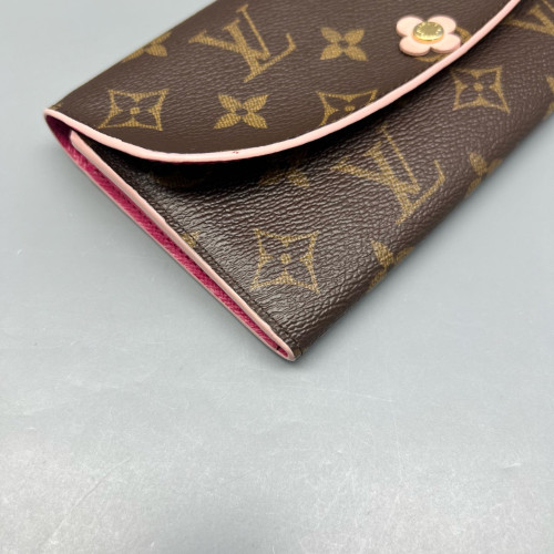 Louis Vuitton Emilie Wallet Monogram Brown Pink