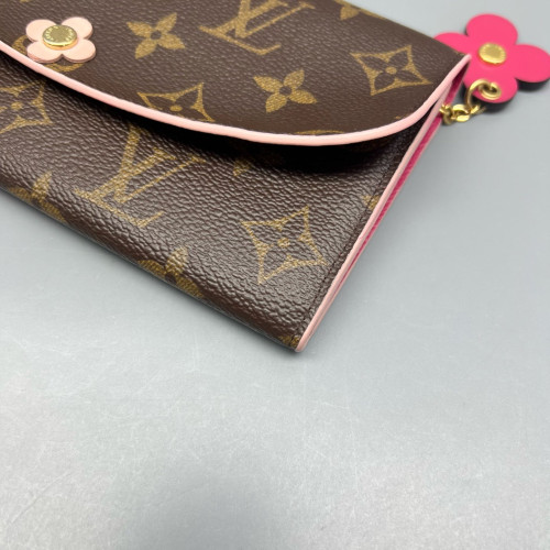 Louis Vuitton Emilie Wallet Monogram Brown Pink