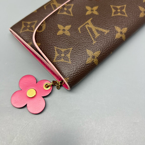 Louis Vuitton Emilie Wallet Monogram Brown Pink