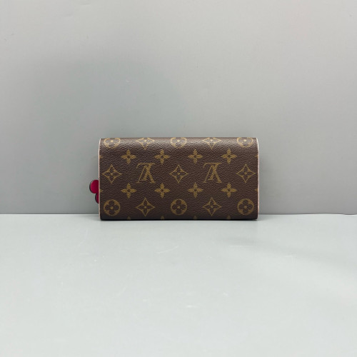 Louis Vuitton Emilie Wallet Monogram Brown Pink