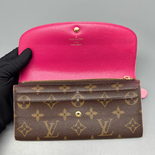 Louis Vuitton Emilie Wallet Monogram Brown Pink