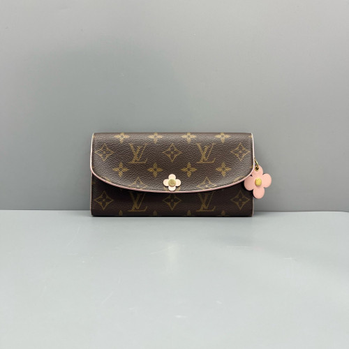 Louis Vuitton Emilie Wallet Monogram Brown Pink