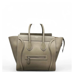 Celine Medium Luggage Phantom Calfskin Grey
