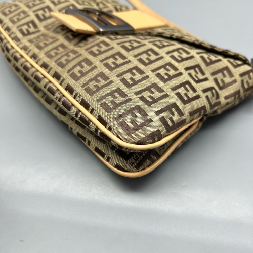 Fendi Medium Baguette FF Brown Beige
