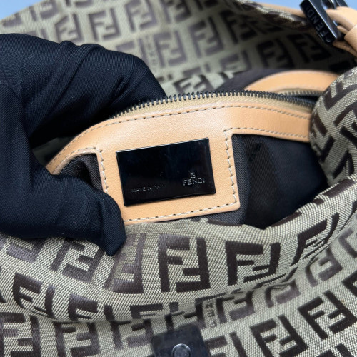 Fendi Medium Baguette FF Brown Beige