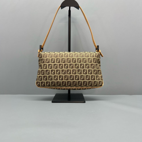 Fendi Medium Baguette FF Brown Beige