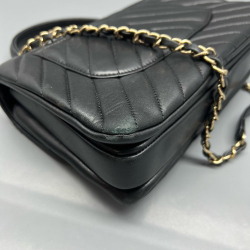 Chanel Quilted Small Trendy CC Handle Flap Calfskin Black Chanel Quilted Small Trendy CC Handle Flap Calfskin Black