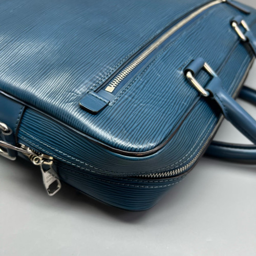 Louis Vuitton Briefcase Epi Blue