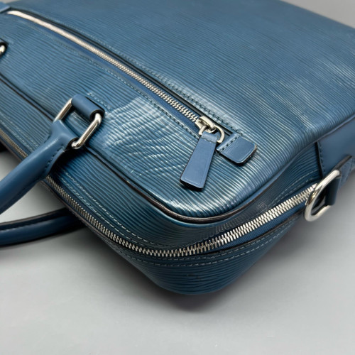 Louis Vuitton Briefcase Epi Blue