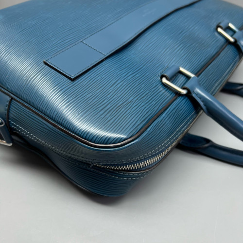 Louis Vuitton Briefcase Epi Blue