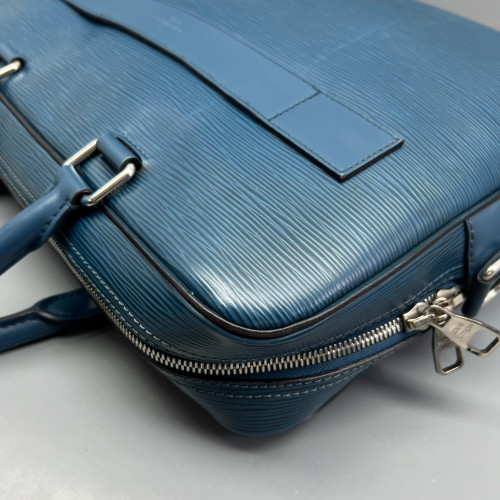 Louis Vuitton Briefcase Epi Blue